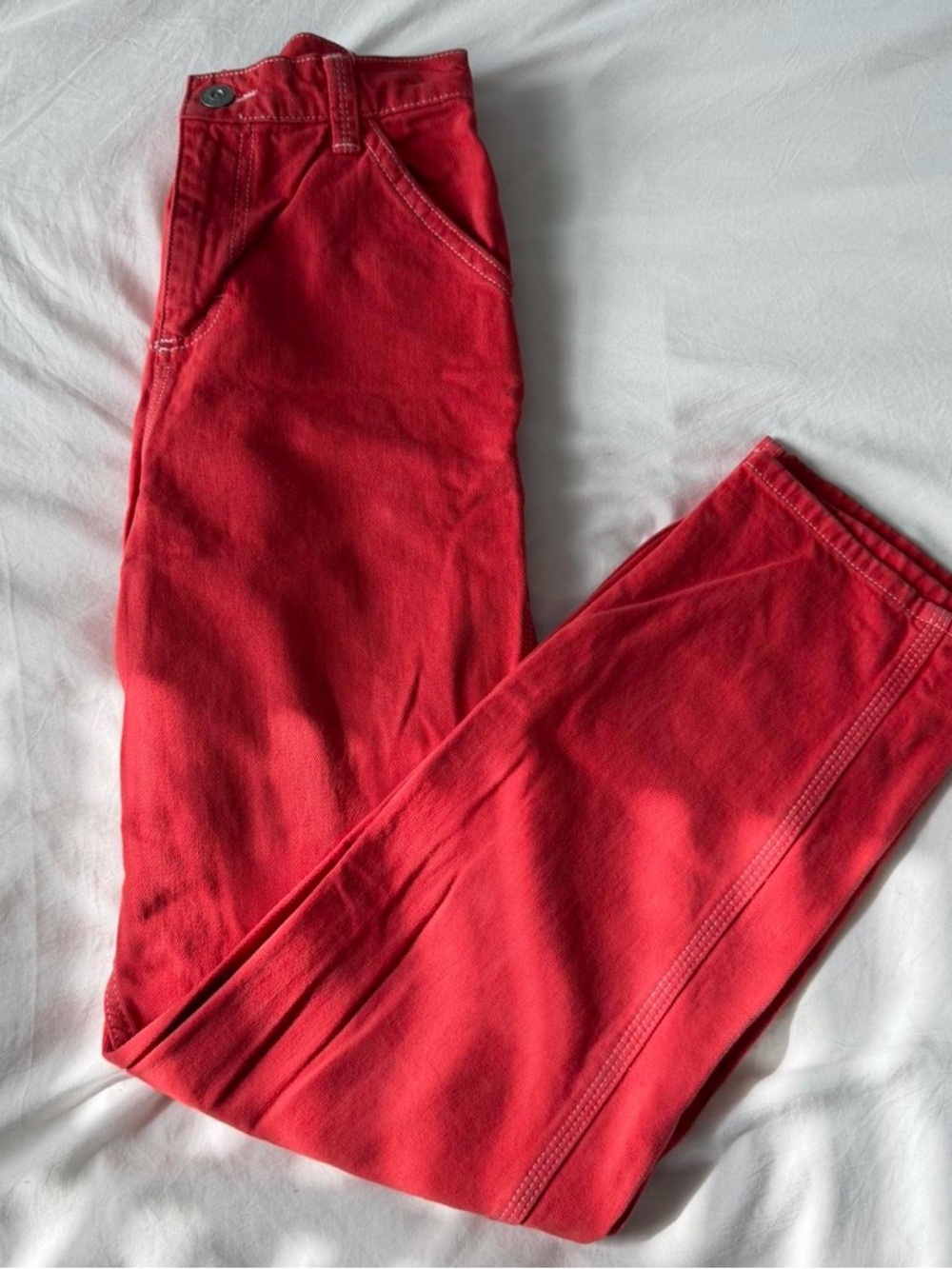 BDG Red High-Waist Jeans